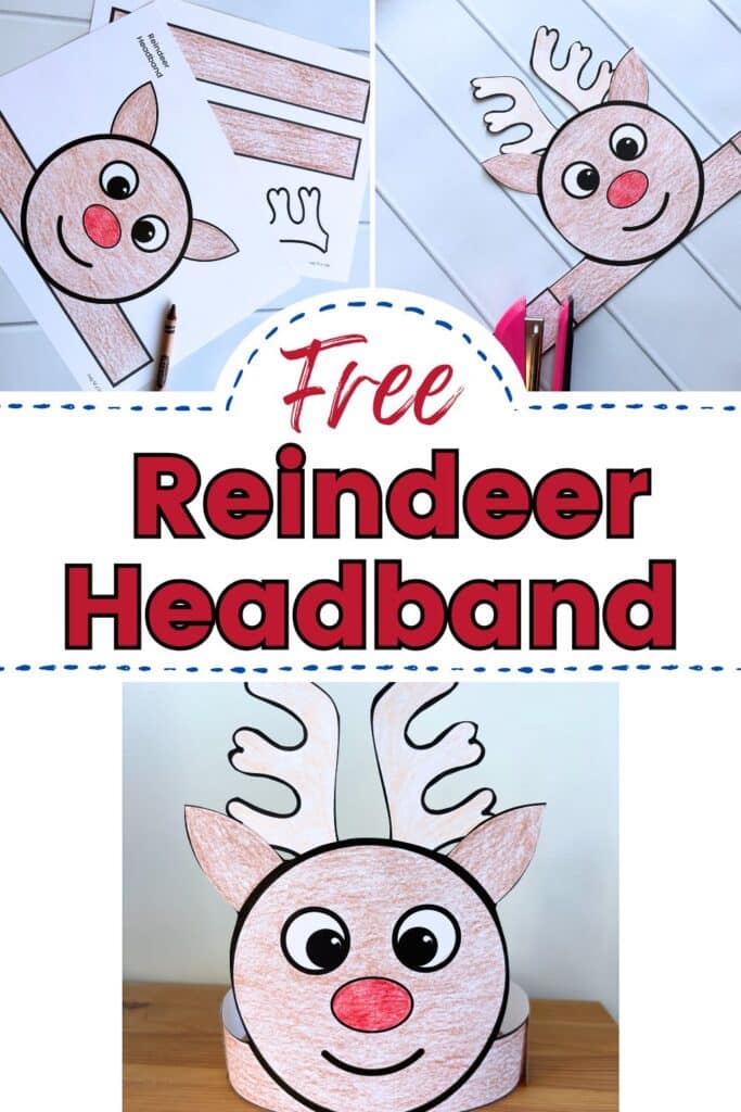 Free Printable Reindeer Headband Craft For Christmas Simply Full Of