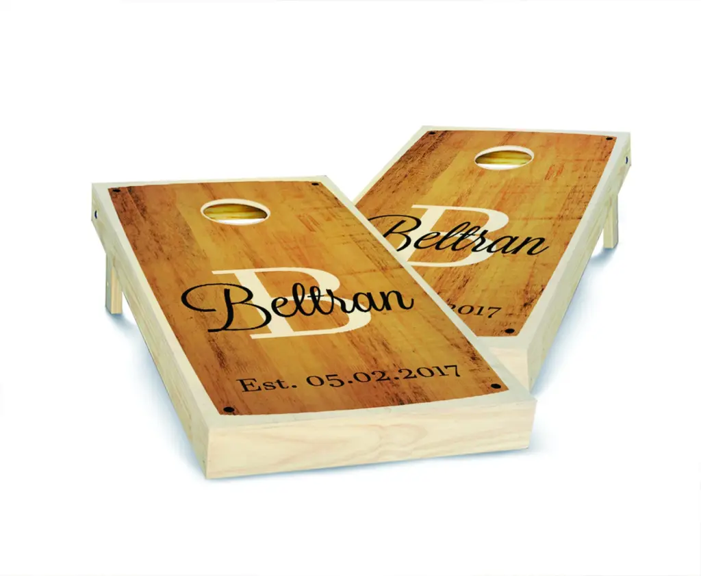 personalized cornhole set