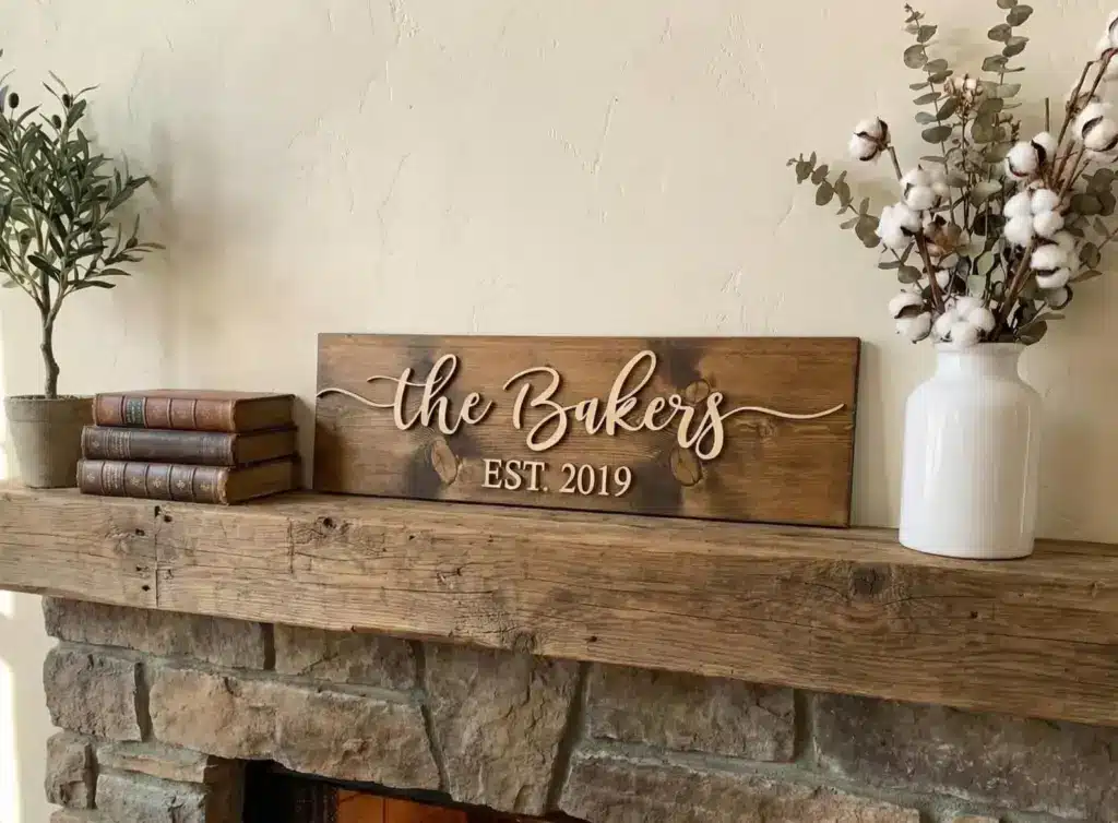 family sign by wood by stu