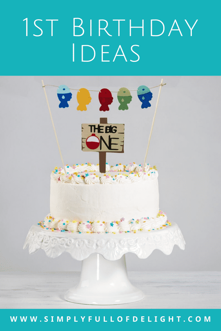 First Birthday Ideas - 15 amazing theme ideas for the first birthday #firstbirthday #1stbirthday #birthdaydecor #etsy (birthday cake with topper- the big one)