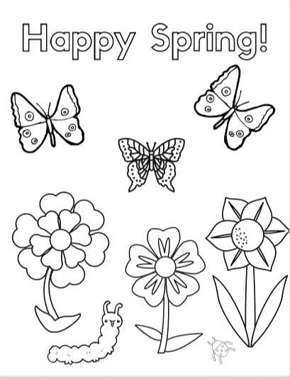 easter and spring coloring pages