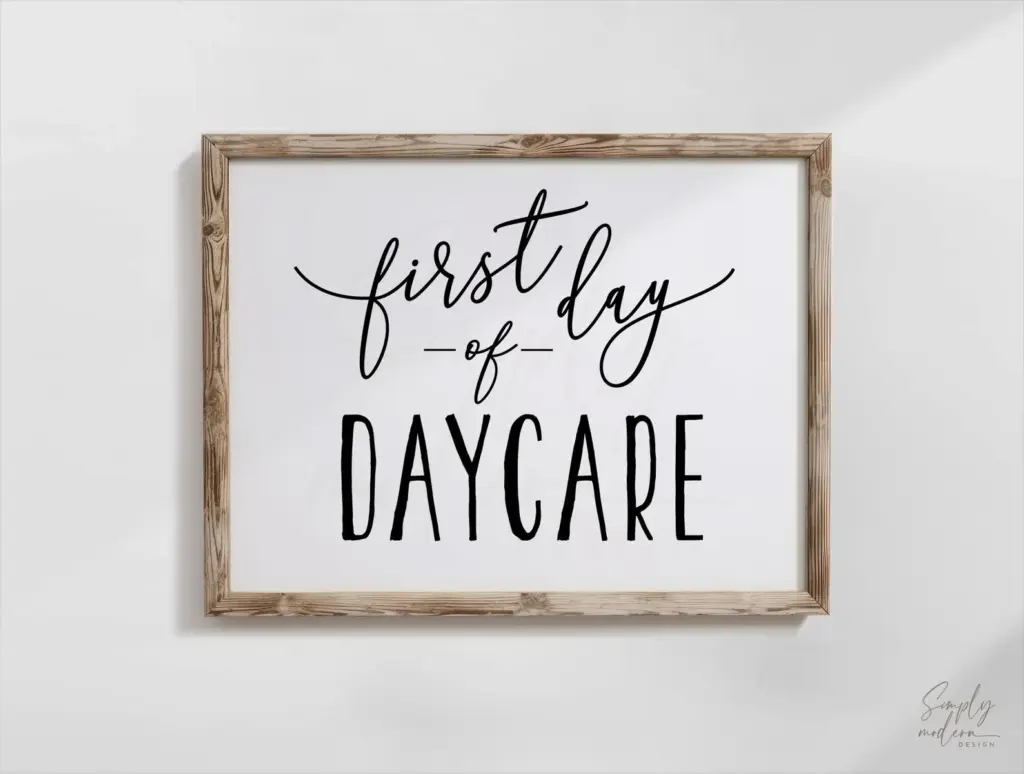first day of daycare