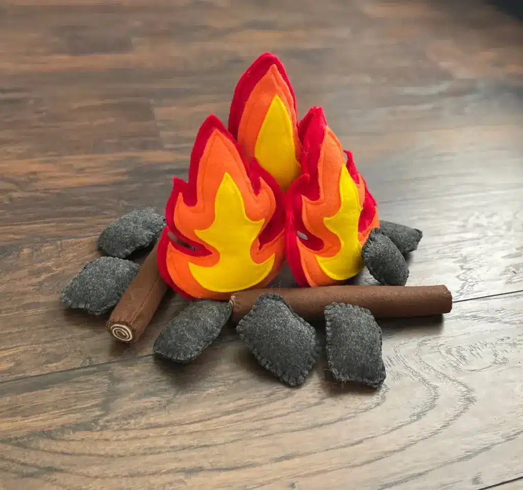 pretend campfire set toy
