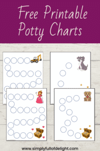 Free Printable Potty Charts - Simply Full of Delight