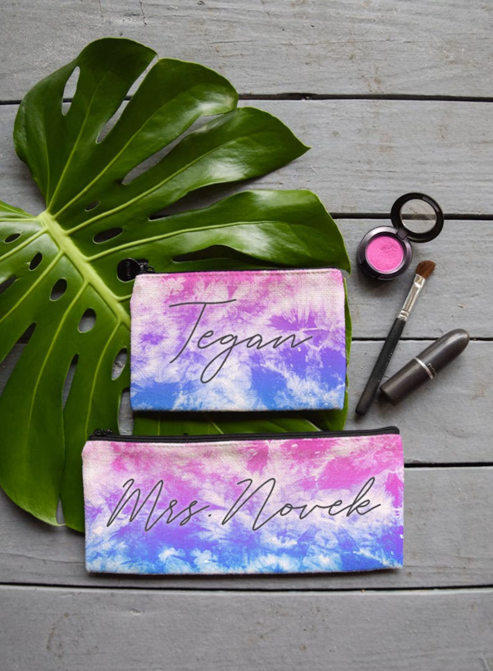 Tie Dye Cosmetic Bag by Dentz Design Customs