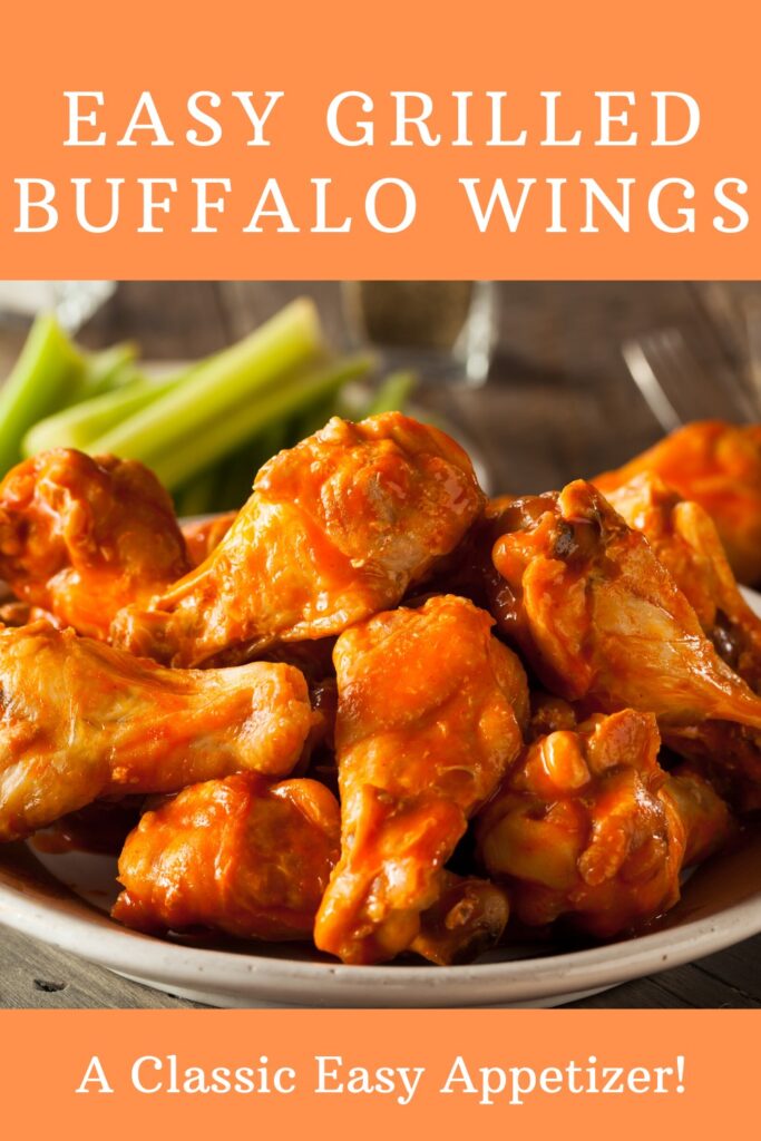 Gluten Free Buffalo Wings Recipe - Easy Grilled Buffalo Wings - the perfect appetizer for Super Bowl Sunday, appetizer night, or your next party!  #buffalowings #hotwings #appetizers #easyappetizers #recipes