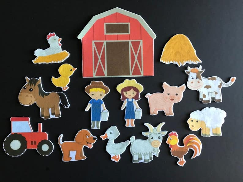 Felt farm set