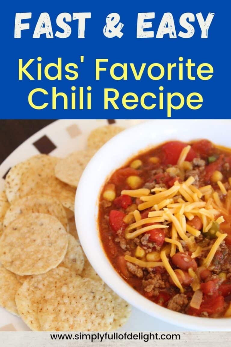 The Best Kid Friendly Chili Recipe - So Easy! Simply Full of Delight