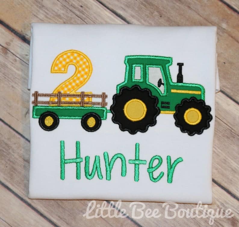 Little Bee Boutique Tractor shirt