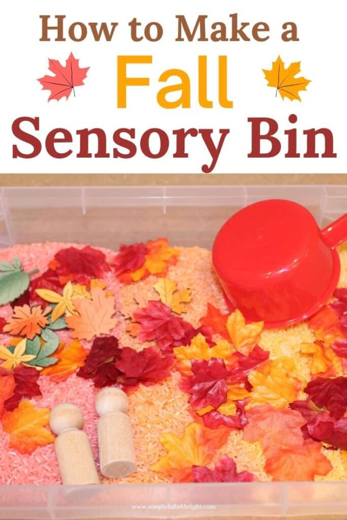 How to make a Fall Sensory Bin