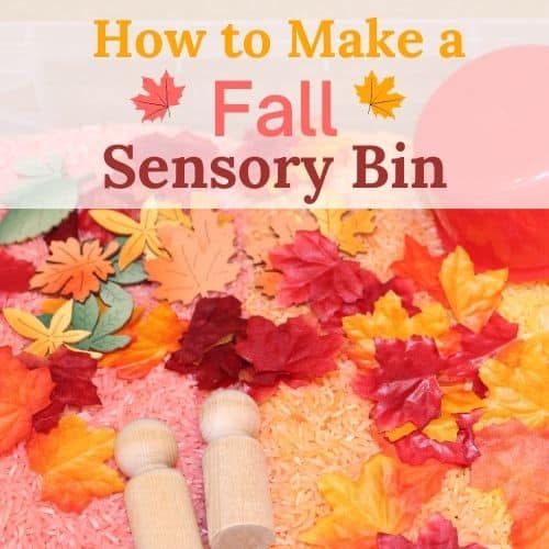 fall sensory bin