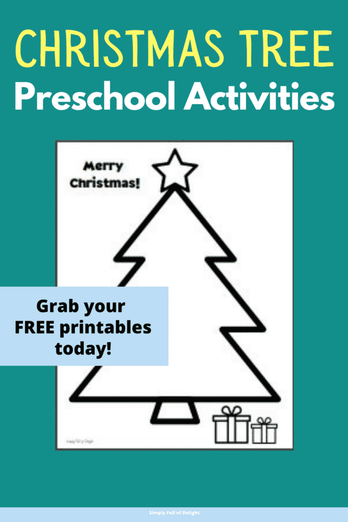 Christmas tree preschool activities - Grab your free printables today!