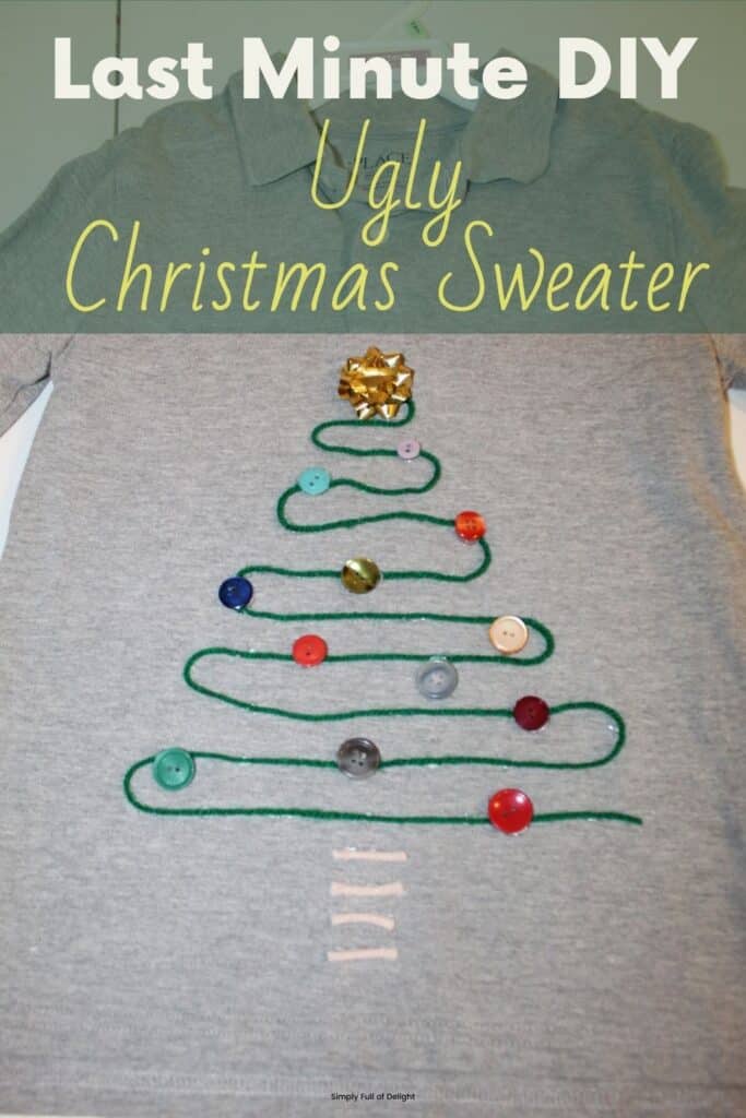 Last Minute DIY Ugly Christmas Sweater