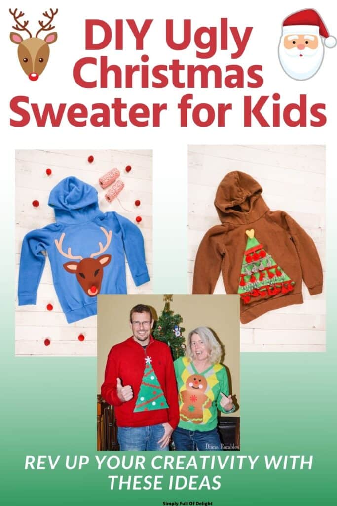 DIY Ugly Christmas Sweater for Kids - Simply Full of Delight