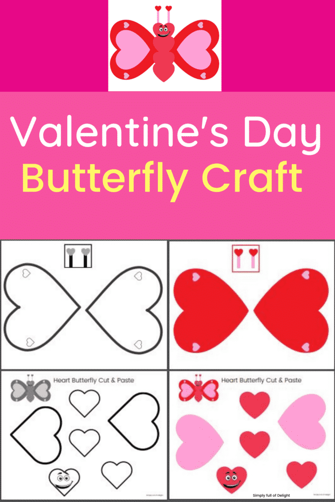 Valentine Cut and Paste Printable valentine Crafts Kids Valentines