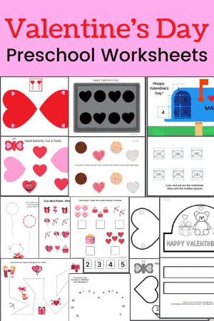 Valentine's day Etsy preschool learning set