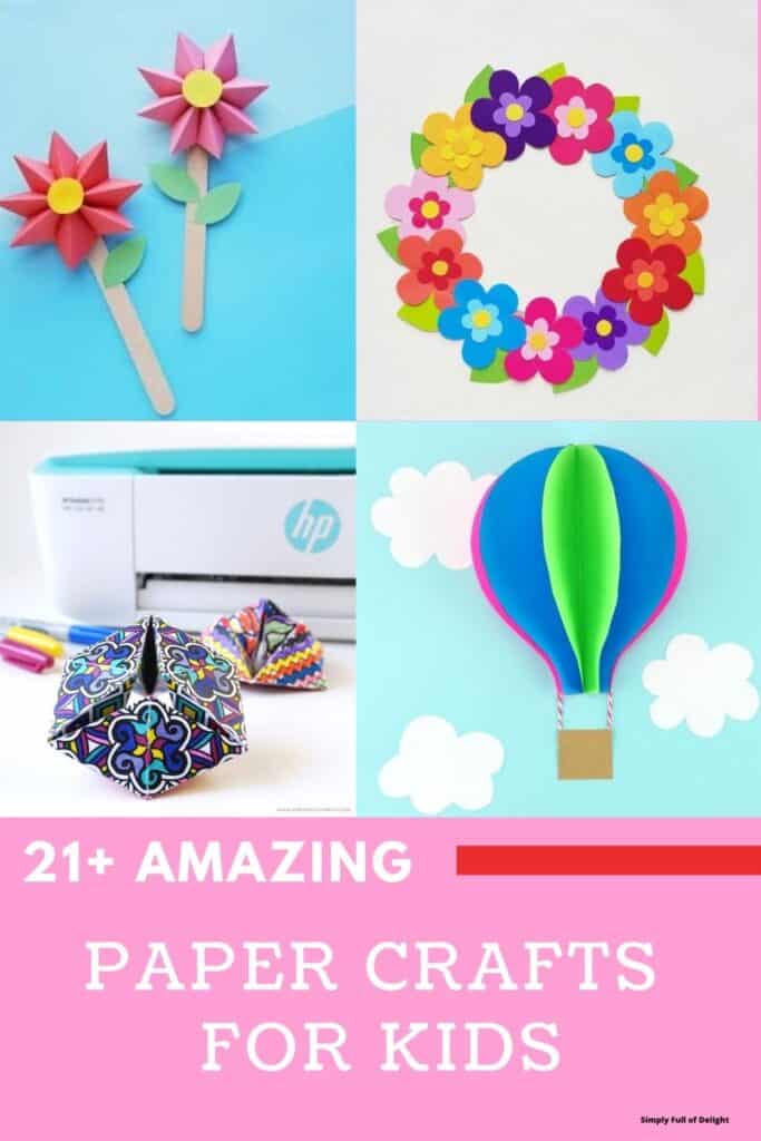 21+ Creative Paper Crafts for Kids - Simply Full of Delight