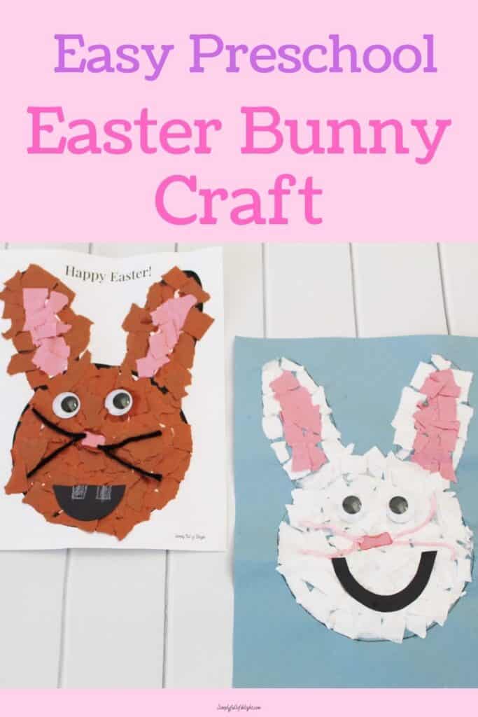 Easy Preschool Easter Bunny Craft