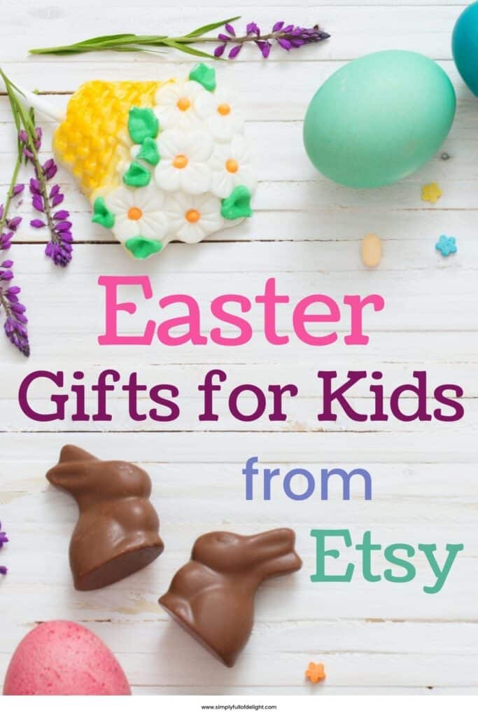 Unique Easter Gifts from Etsy in 2021 - Find the perfect Easter basket fillers for your kids!  A gift guide of 23 of the best unique items that are sure to make them smile!  #easter #etsy #uniqueeastergifts #unique