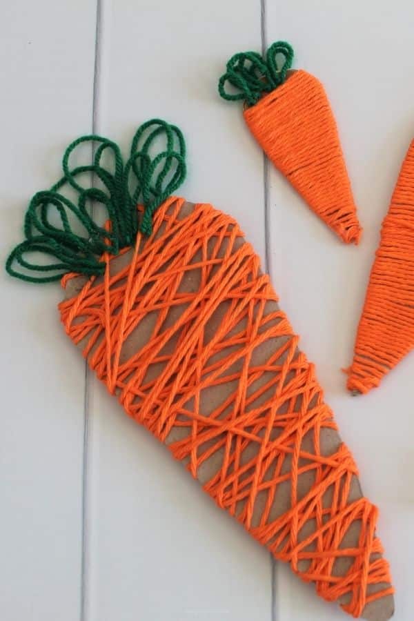 carrot template for art activity