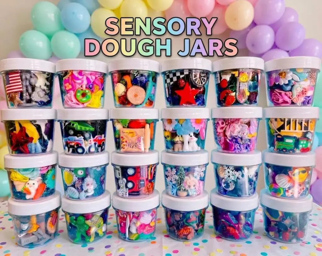 sensory dough jar