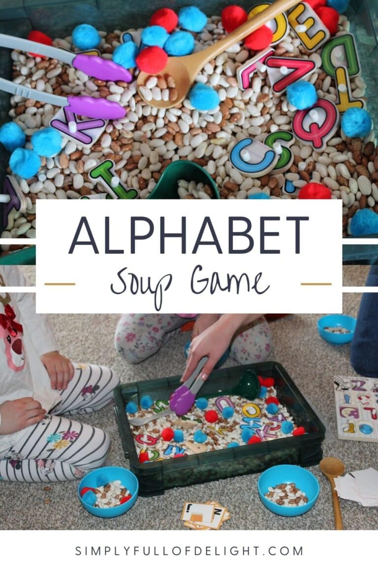 Alphabet Soup Game: A Preschool Abc Sensory Bin