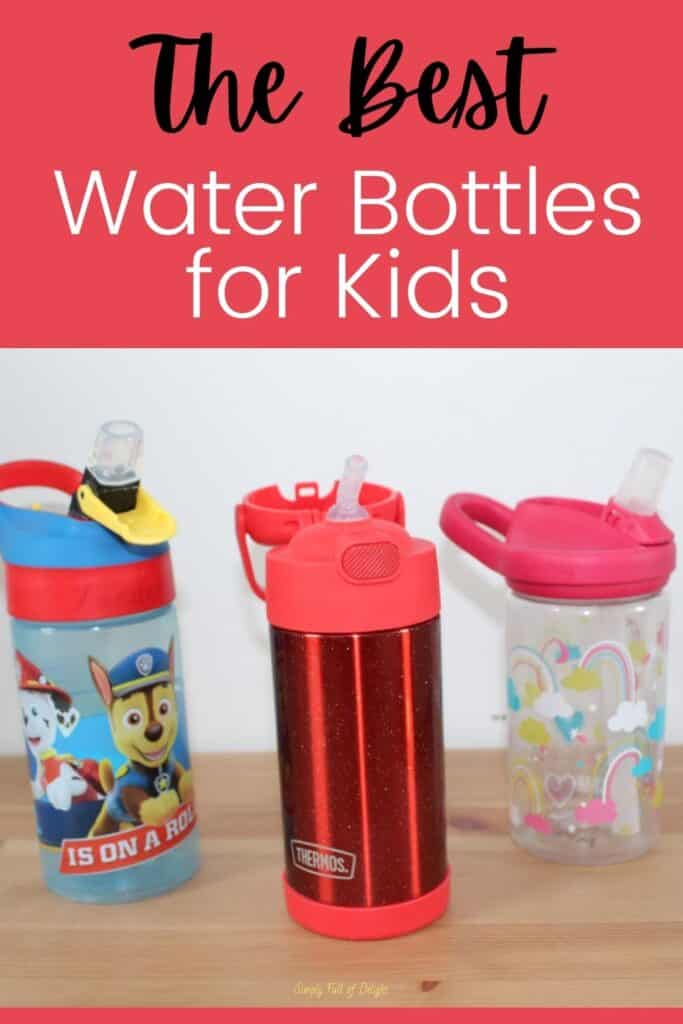 The Best Water Bottles for Kids - 3 children's water bottles shown