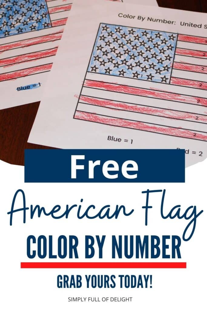 Free American Flag Color by Number - Grab yours Today!