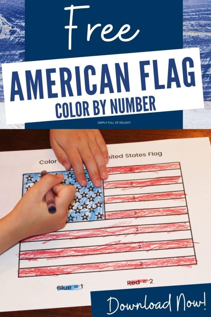 Patriotic Color By Number Printables