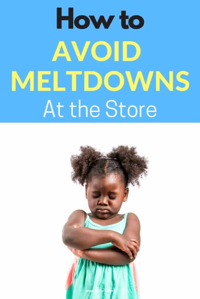 How to avoid meltdowns at the store - here's some mom hacks for stopping tantrums fast when you are Grocery Shopping with a Toddler (or two!)