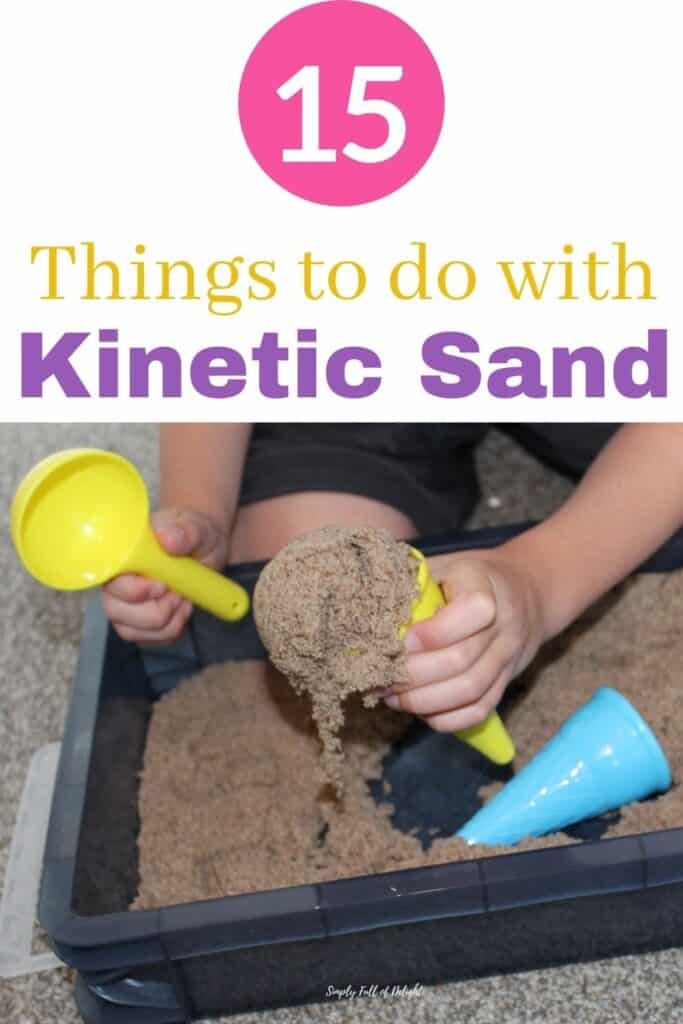 15 Things to Do with Kinetic Sand - fun ideas to extend the sensory play fun!