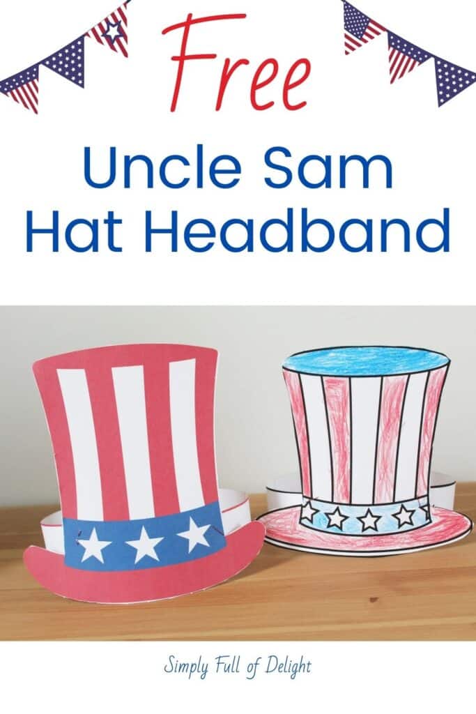 USA Kindergarten Arts and Crafts: Uncle Sam Hat