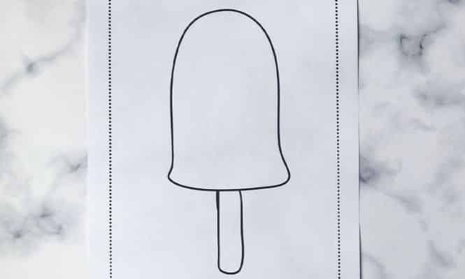 Free Printable Popsicle Template Two Pink Peonies