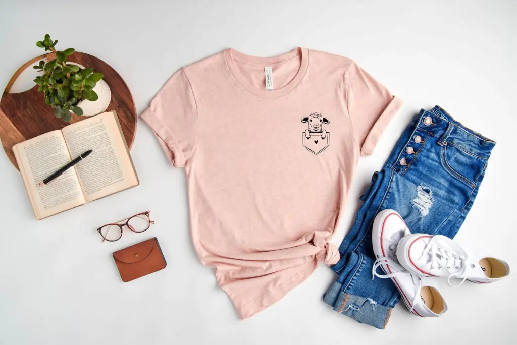 sheep in pocket shirt