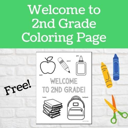 welcome to 2nd grade coloring pages