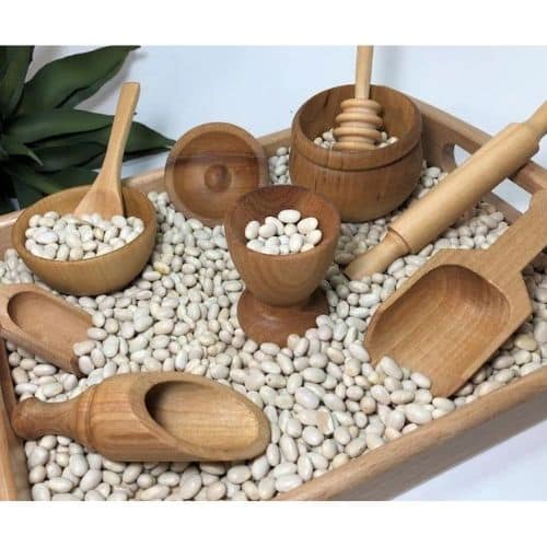 Sensory Bin wooden toy kit by Playful Petalz btq