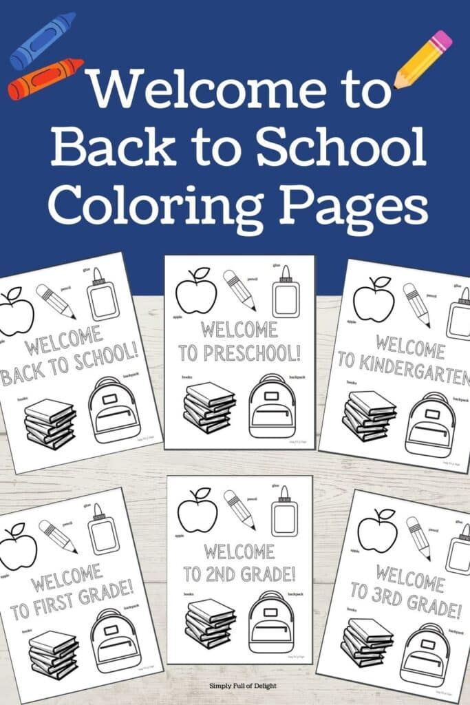 free back to school coloring pages for preschool