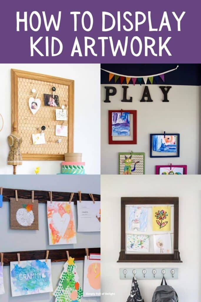 Creative Ways to Display Kids' Artwork, One Thing Three Ways