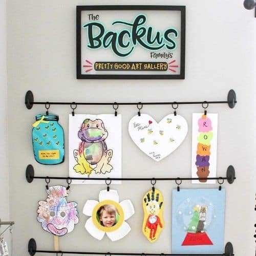 Creative Ways to Display Kids Artwork - Simply Full of Delight