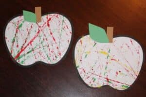 Marble Painting for Preschoolers (An Apple Craft)