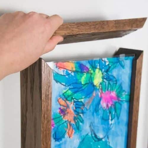 DIY shadow box art display by the diy nuts