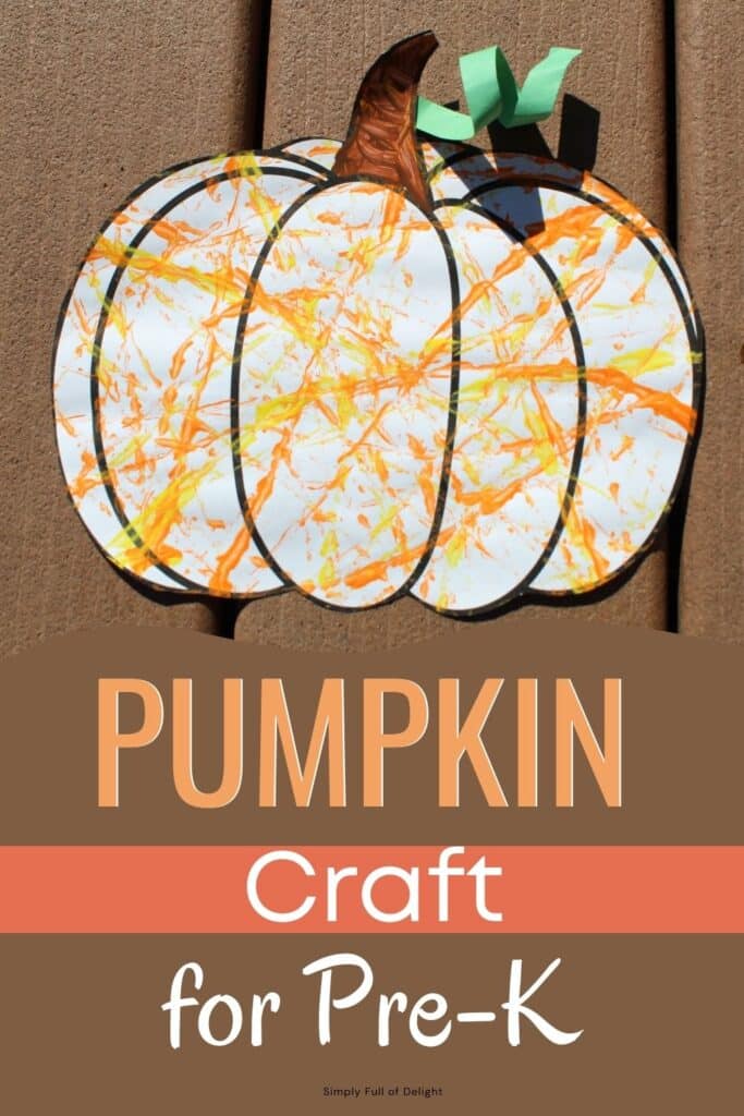 Easy Preschool Pumpkin Craft Marble Painting Free Template   Marble Paint Pumpkin Craft 1 683x1024 