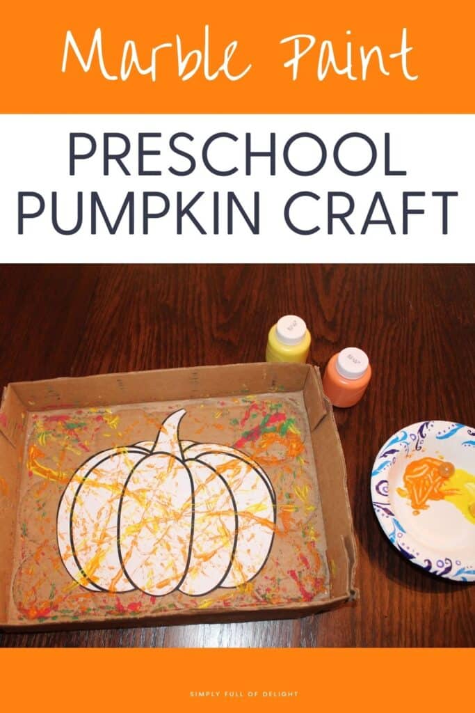 Marble Painting Apple Craft