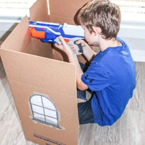 Nerf Gun games - birthday party games indoors