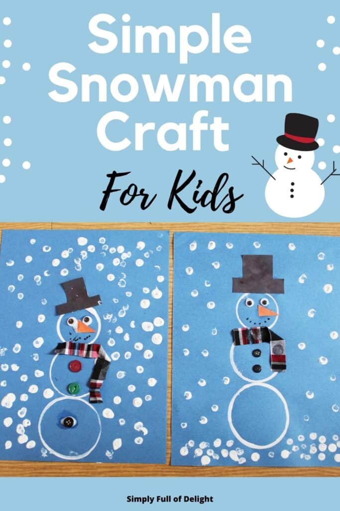 Preschool Snowman Craft (So easy!)