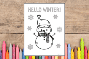 Winter Coloring Pages for Kids - Free Printables!