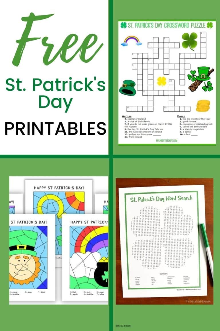 25 Free St. Patrick's Day Printables for Kids (#1 is SO FUN!)