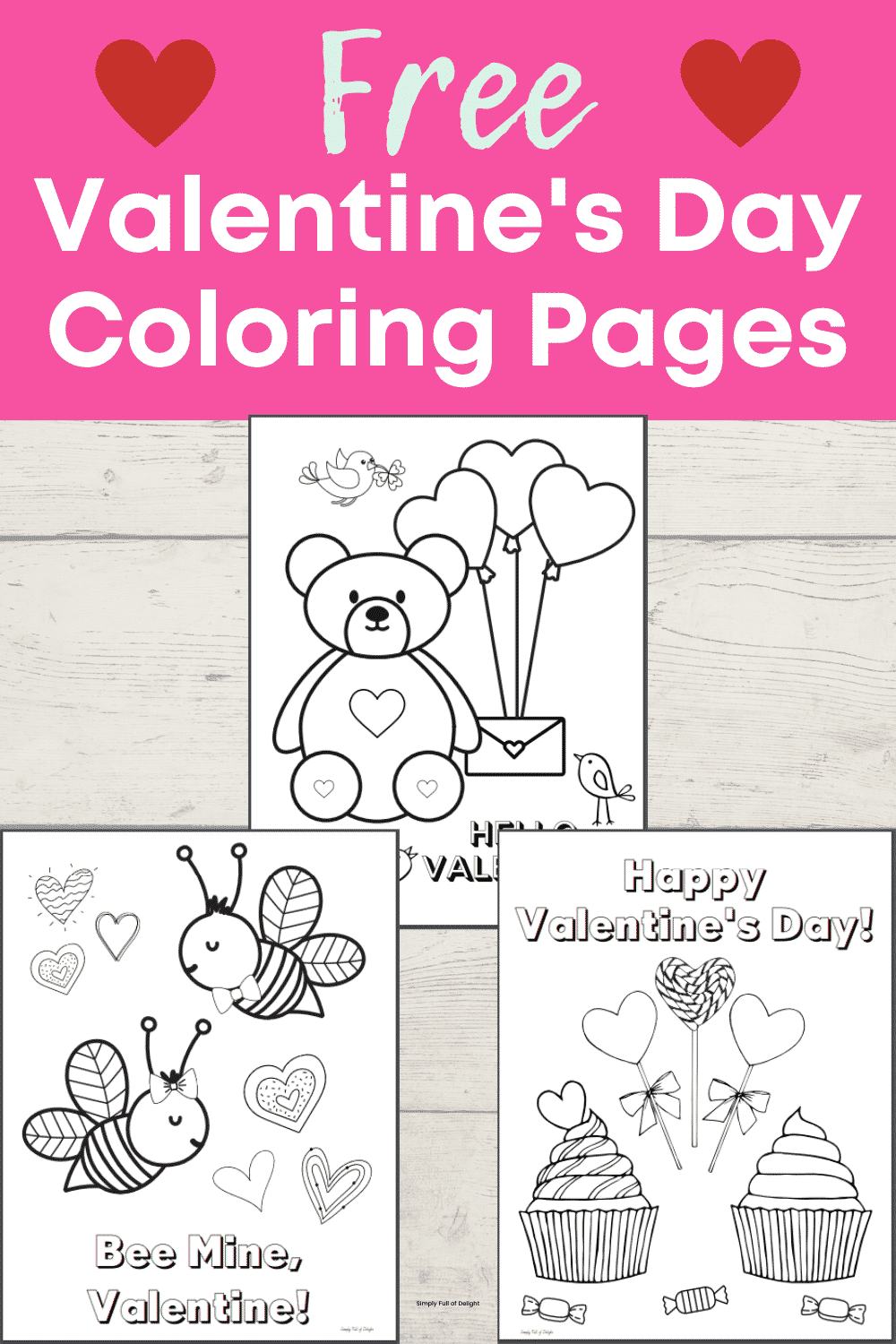 Valentine's Day Coloring Pages For Preschool - Free Printables!