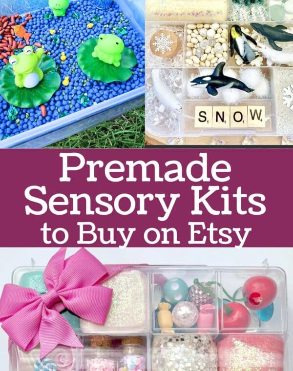 best premade Sensory kits for kids on Etsy