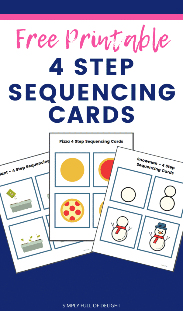 Preschool Sequencing Cards (Free printables ) Simply Full of Delight